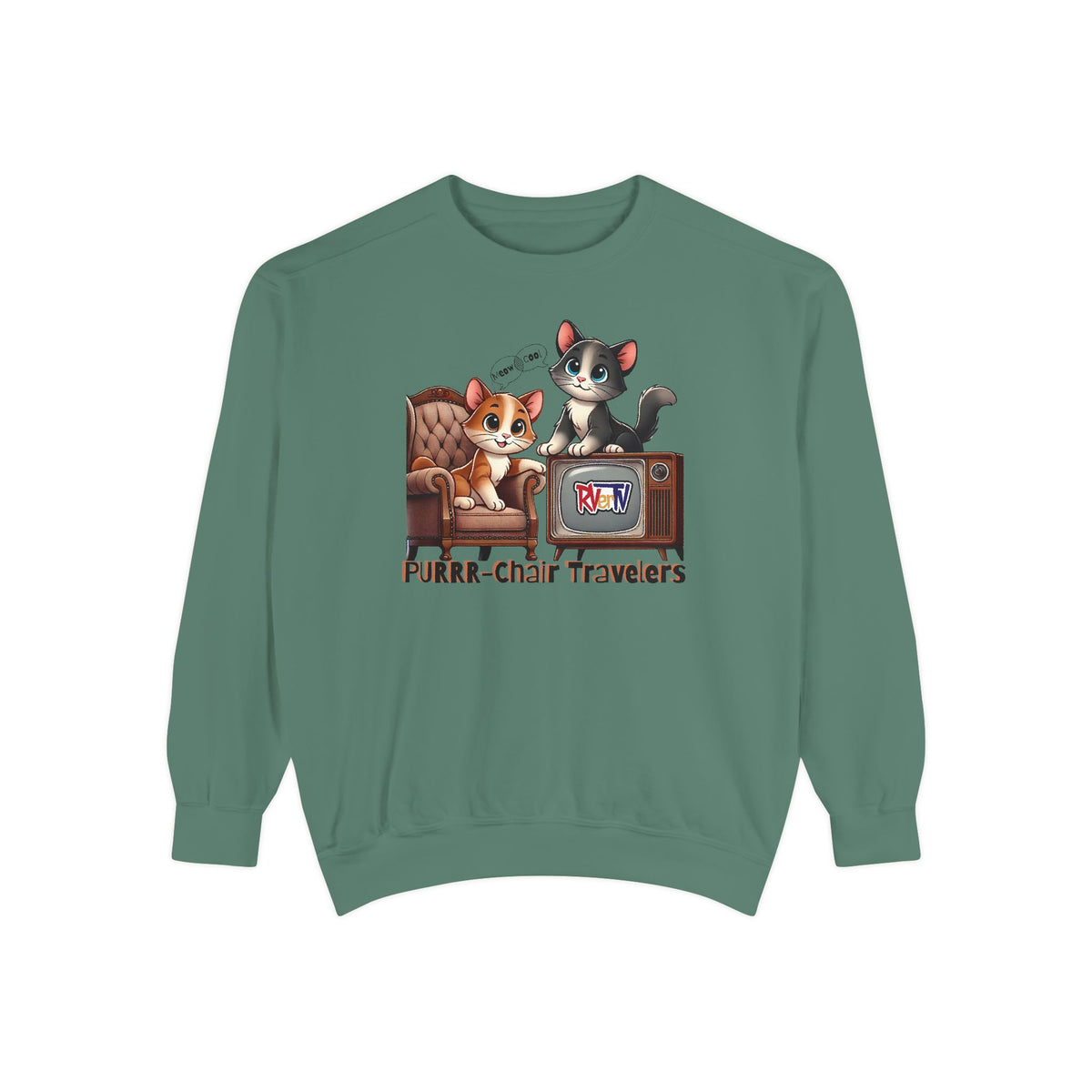 Purrr-chair Travelers Sweatshirt (original design)