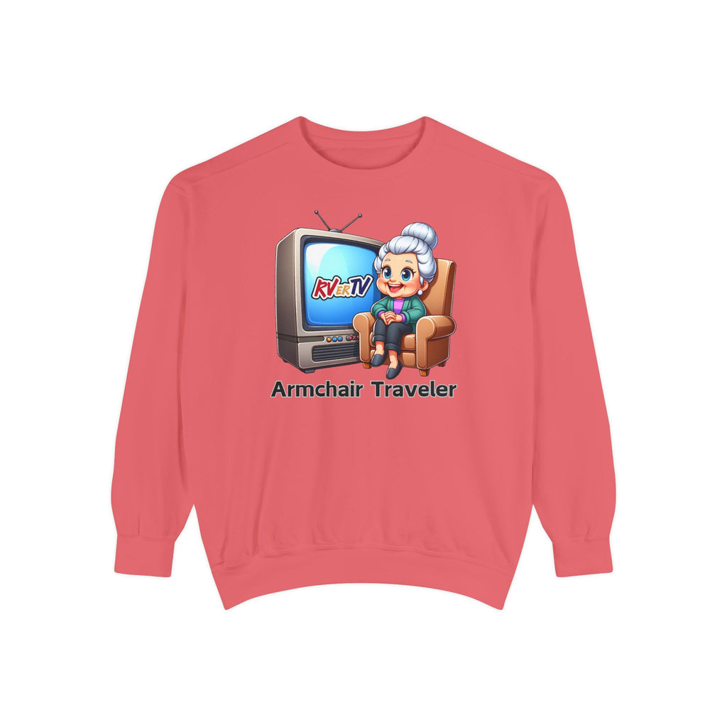 Armchair Traveler Grannie Sweatshirt (original design)