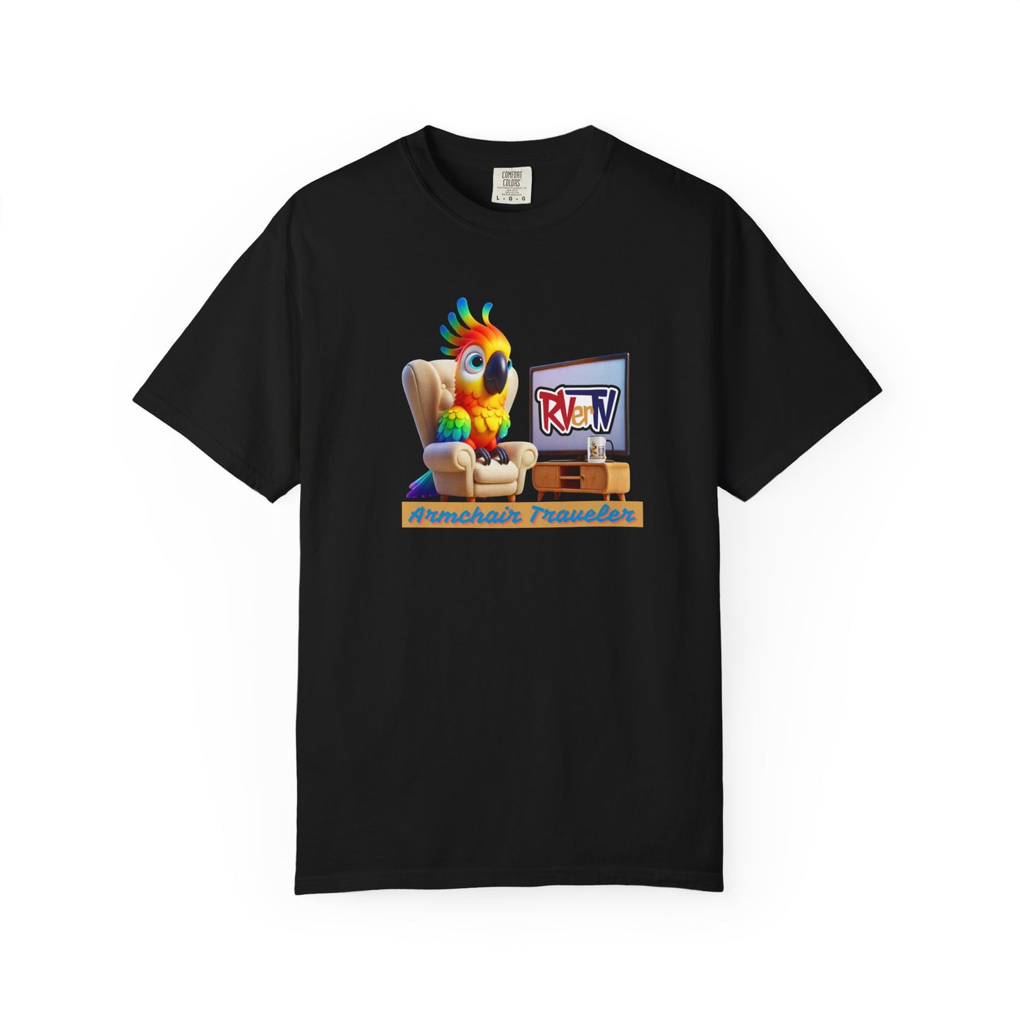 Armchair Traveler Bird - T-shirt (original design)