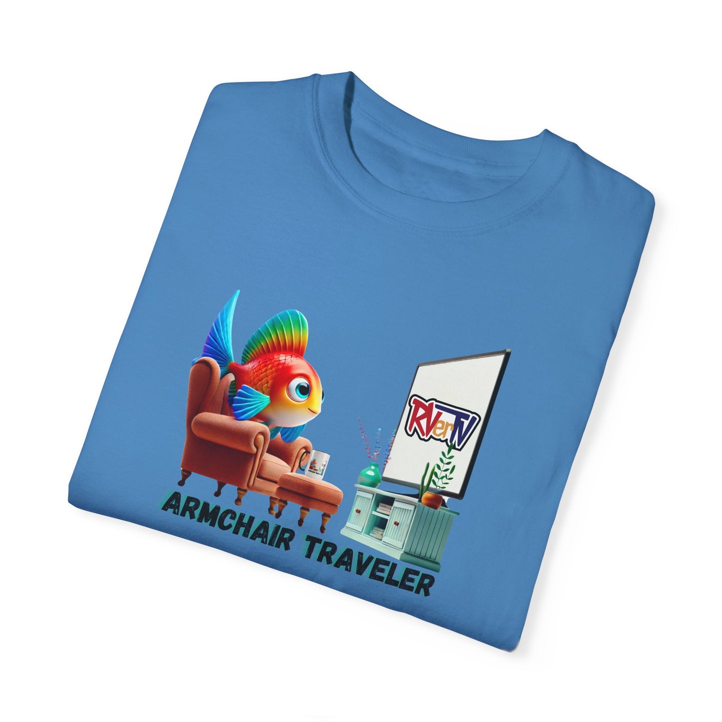 Armchair Traveler Fish - T-shirt