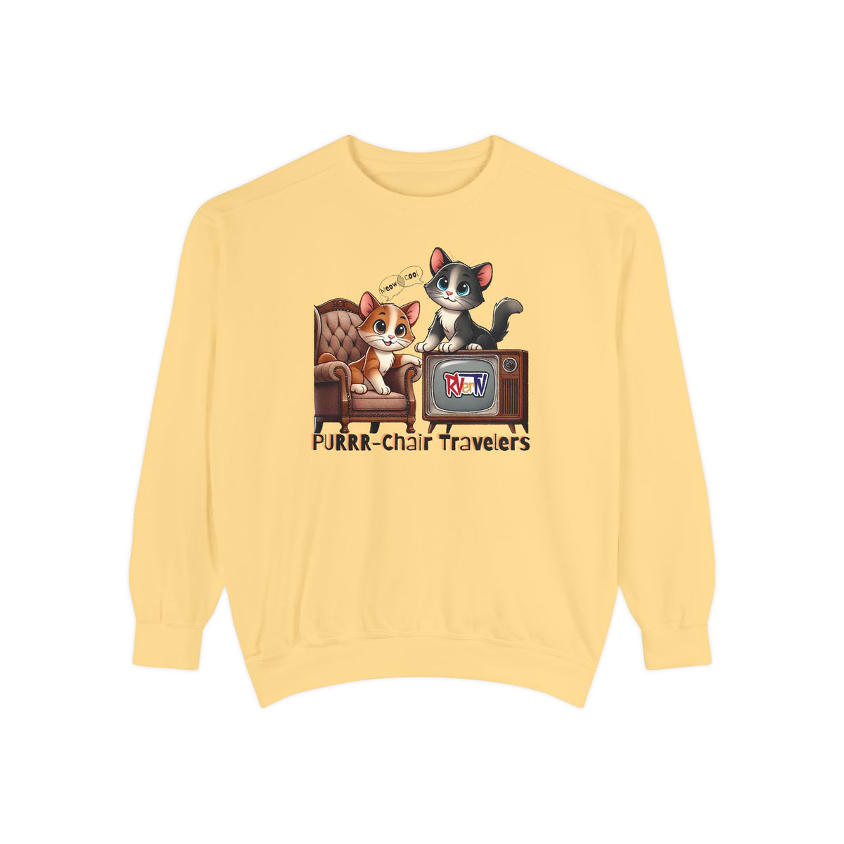 Purrr-chair Travelers Sweatshirt (original design)