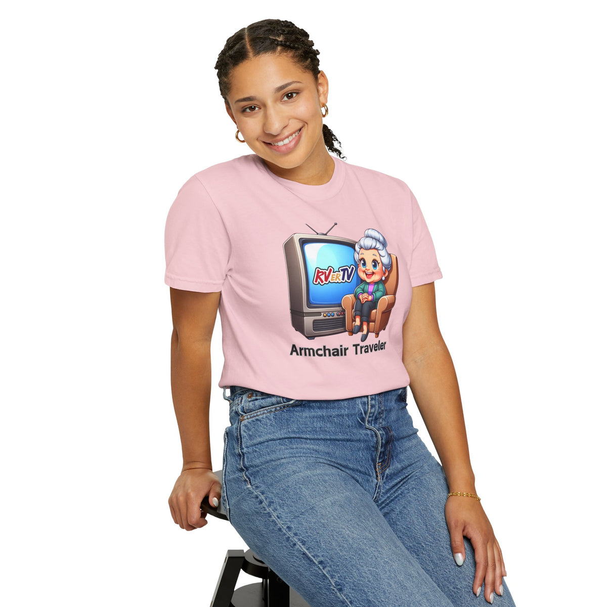 Armchair Traveler Grannie - T-shirt  (original design)