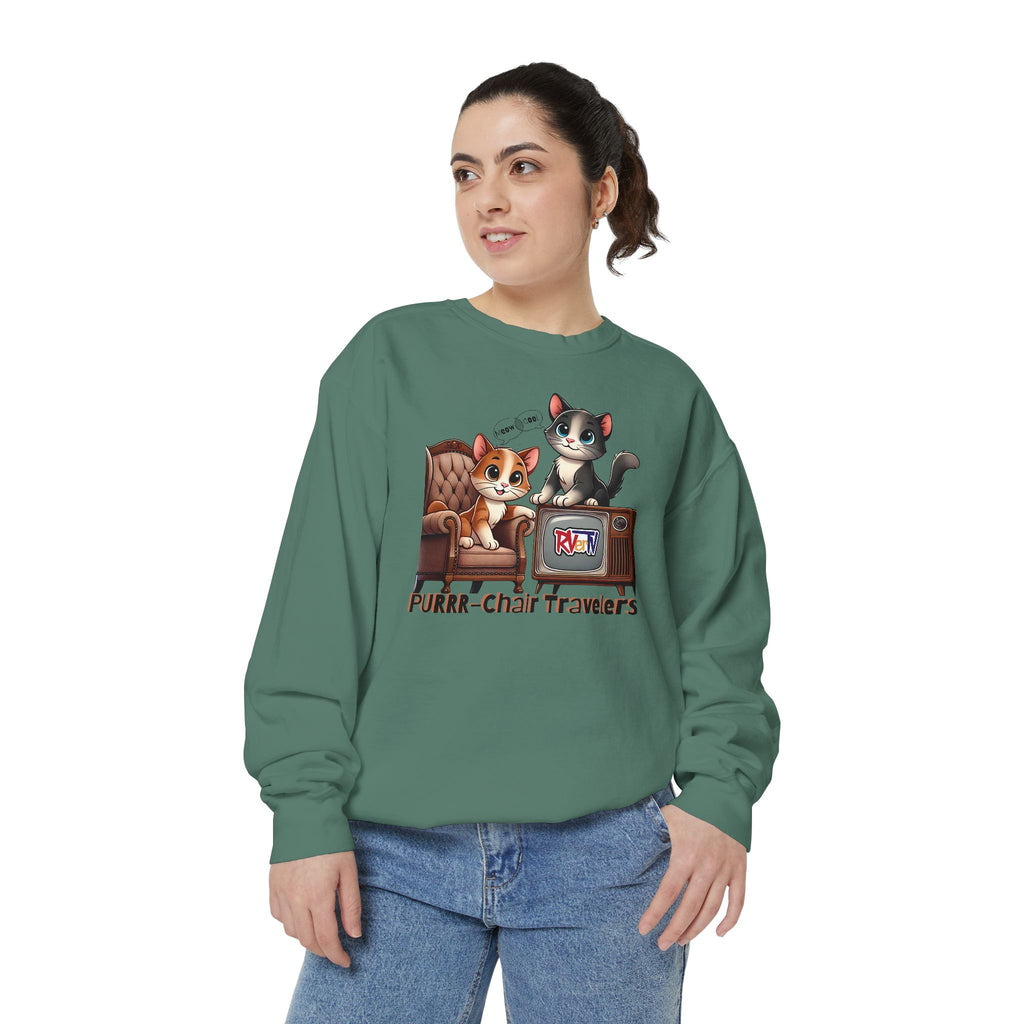 Purrr-chair Travelers Sweatshirt (original design)