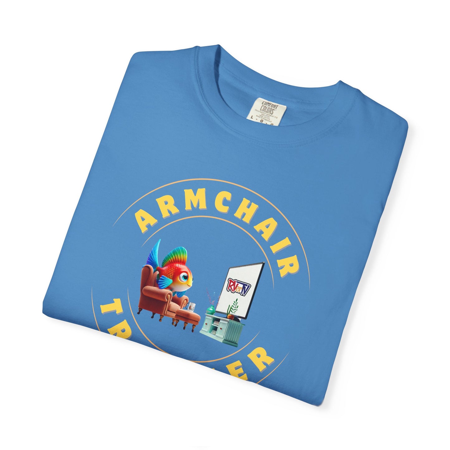 Armchair Traveler Fish - T-shirt (new design)