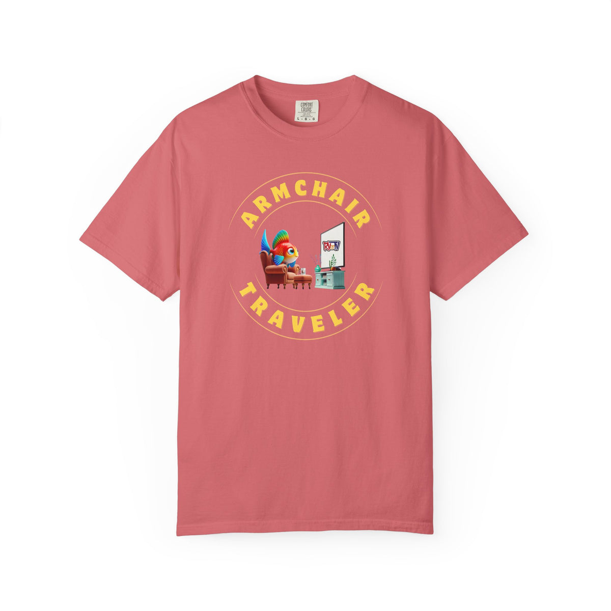 Armchair Traveler Fish - T-shirt (new design)
