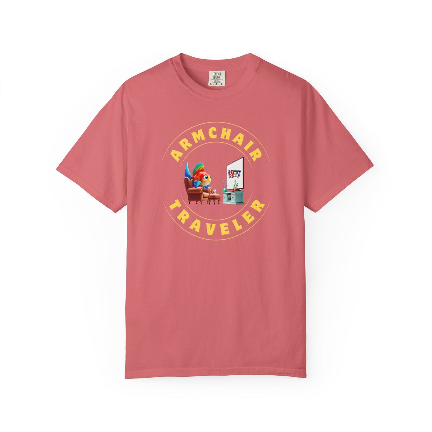 Armchair Traveler Fish - T-shirt (new design)