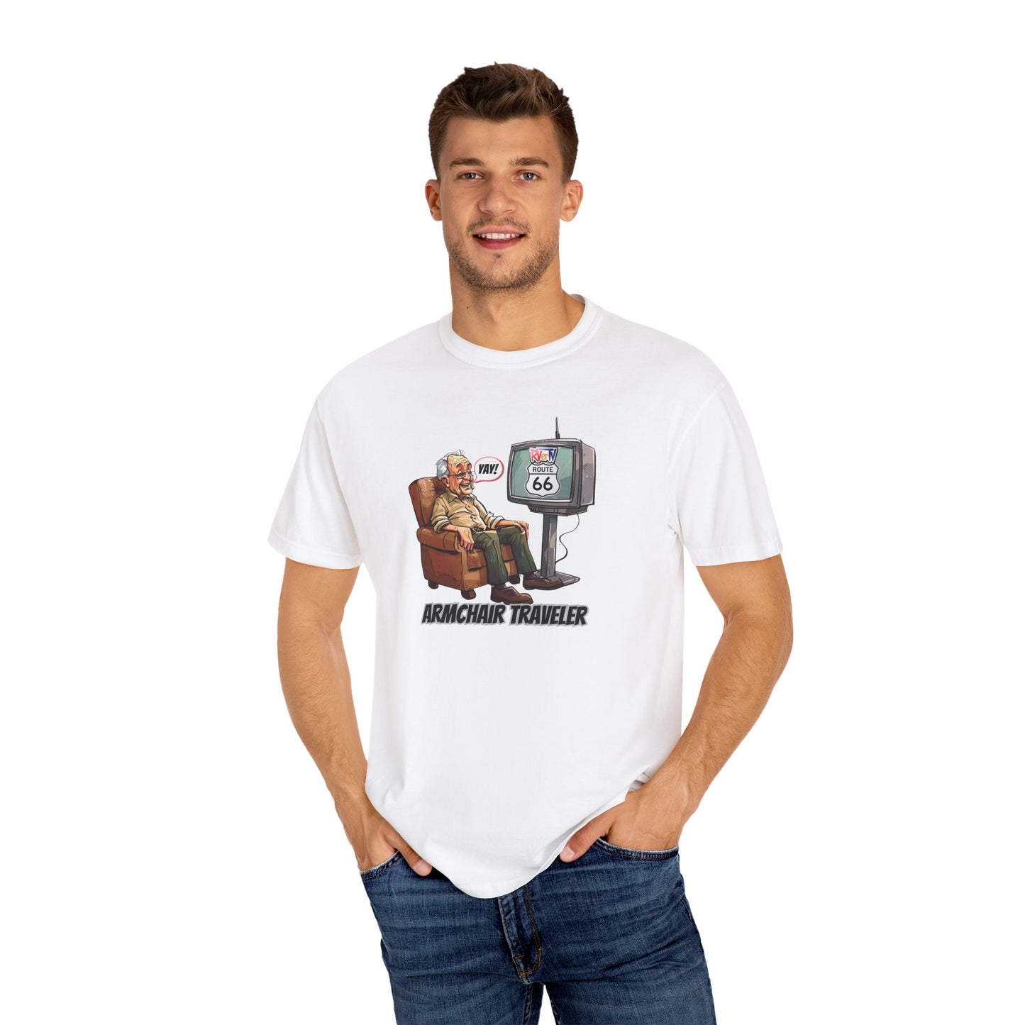 Armchair Traveler Grandpa - T-shirt