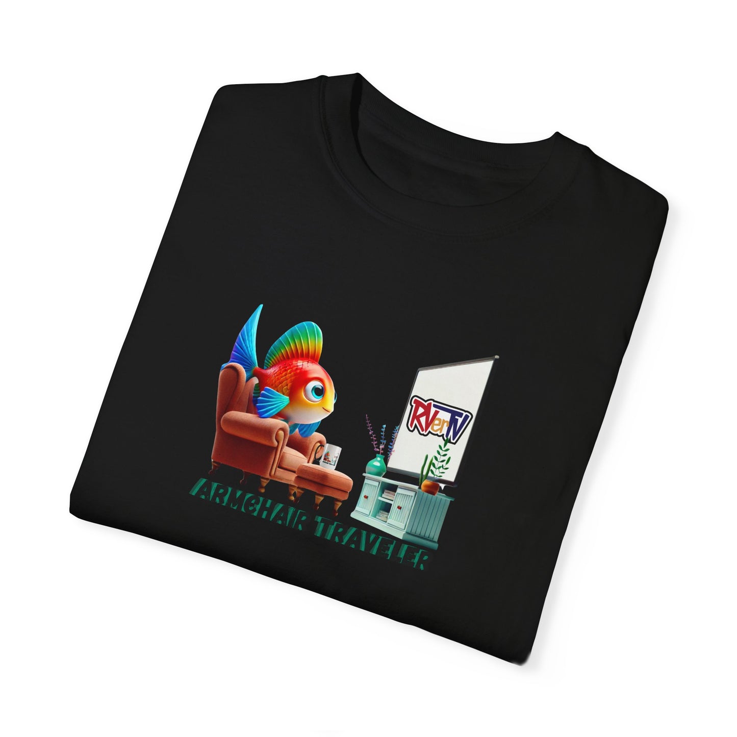 Armchair Traveler Fish - T-shirt