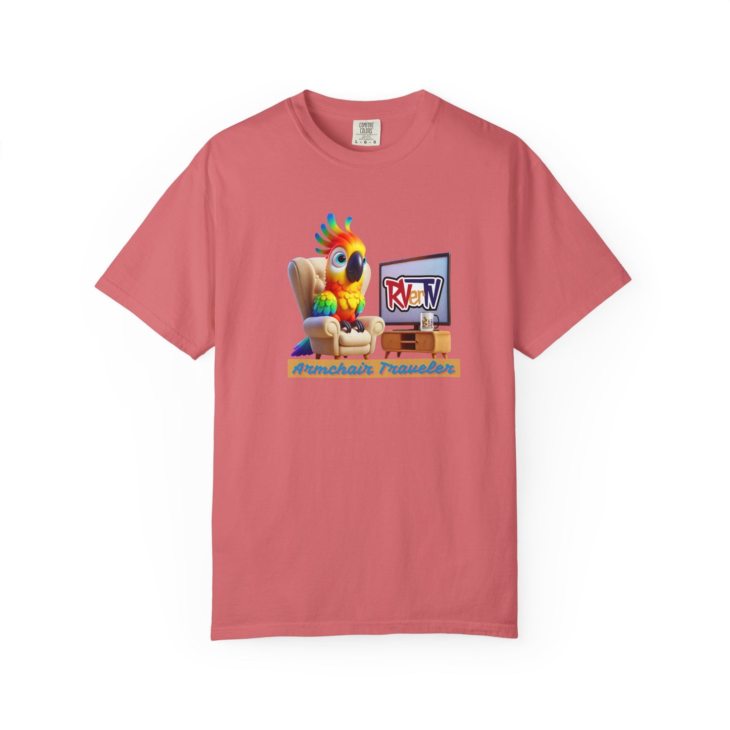 Armchair Traveler Bird - T-shirt (original design)