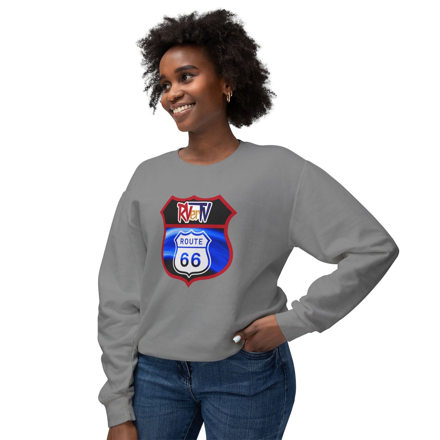 Route 66 Sign - Sweatshirt