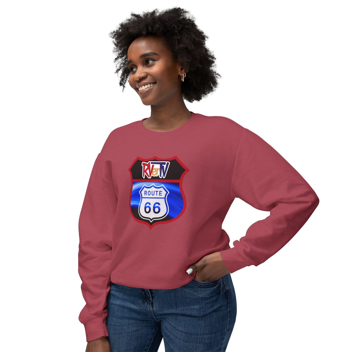 Route 66 Sign - Sweatshirt