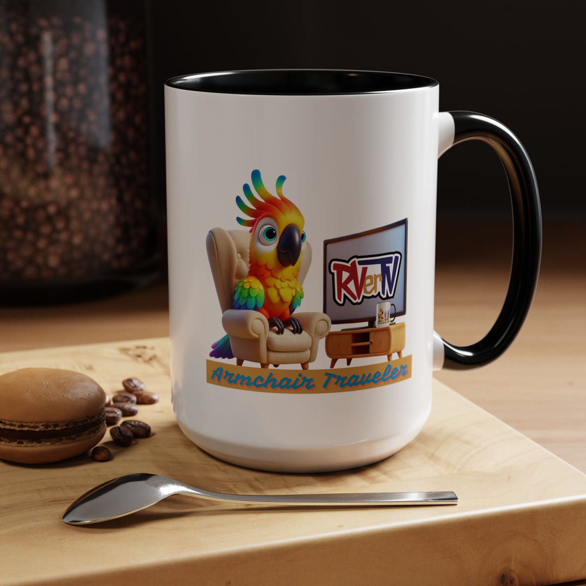 Armchair Traveler Bird - Coffee Mug