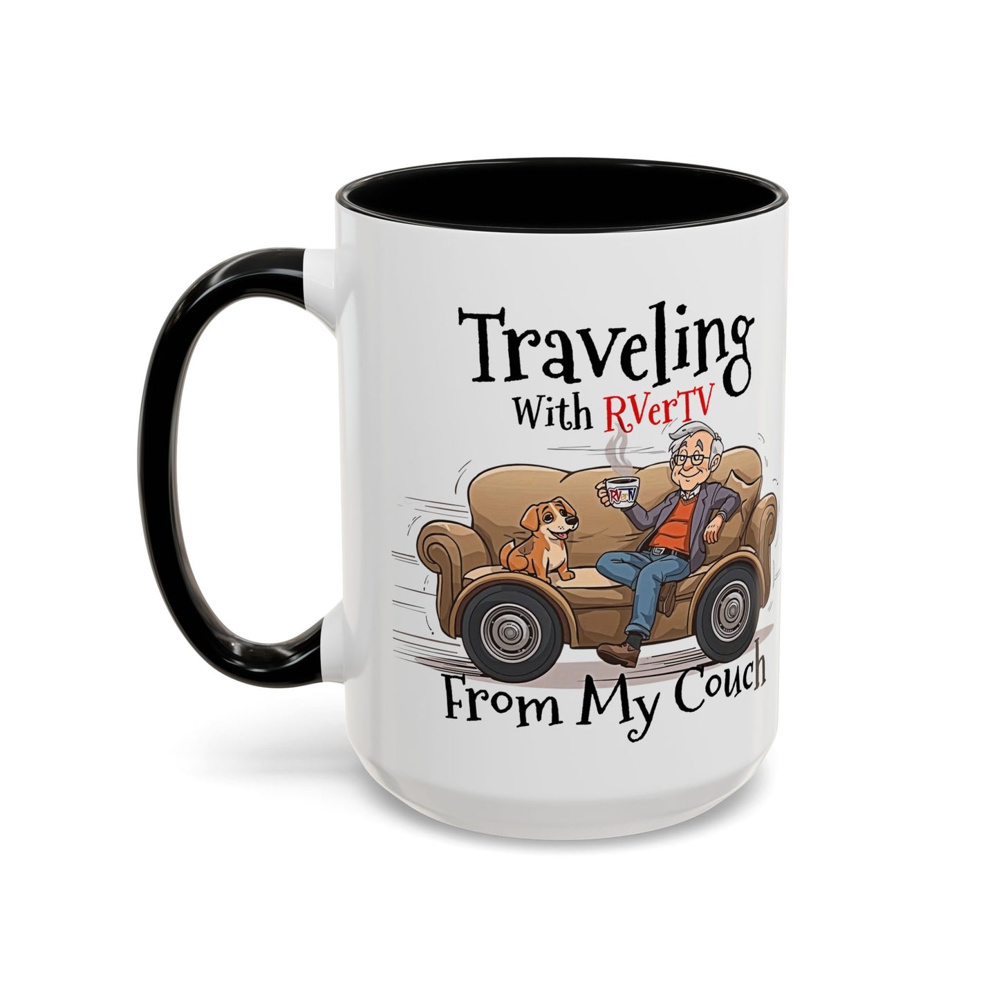 Traveling With RVerTV From My Couch - Coffee Mug