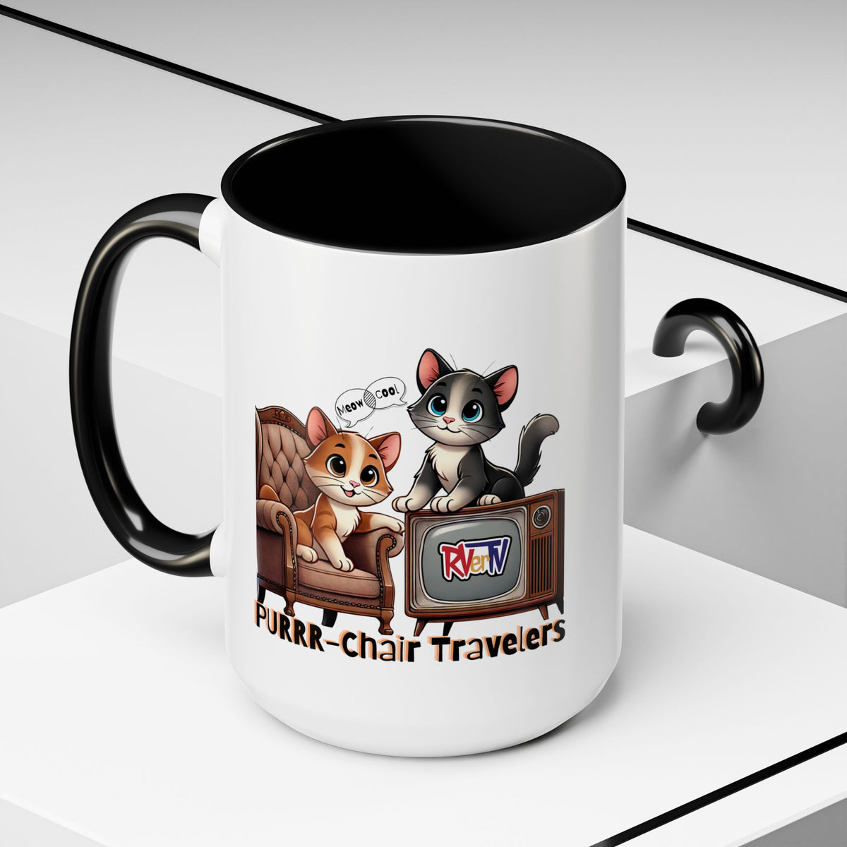 Purrr-Chair Travelers - Coffee Mug