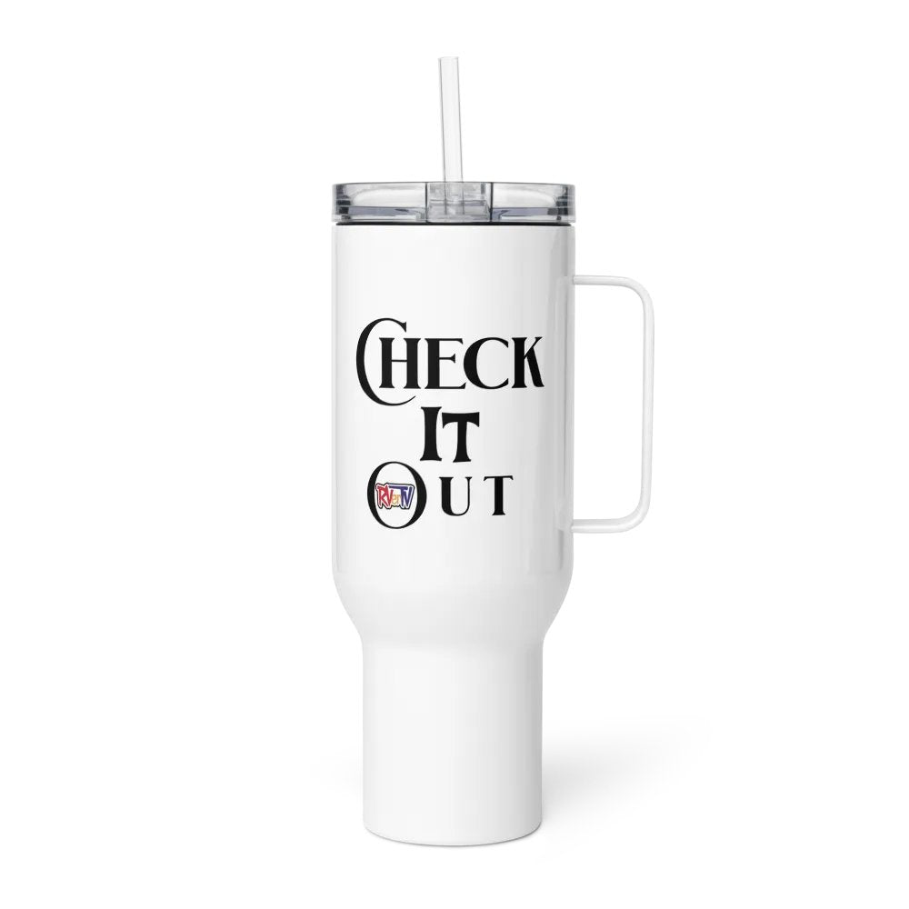 Check It Out - Travel Mug with Handle