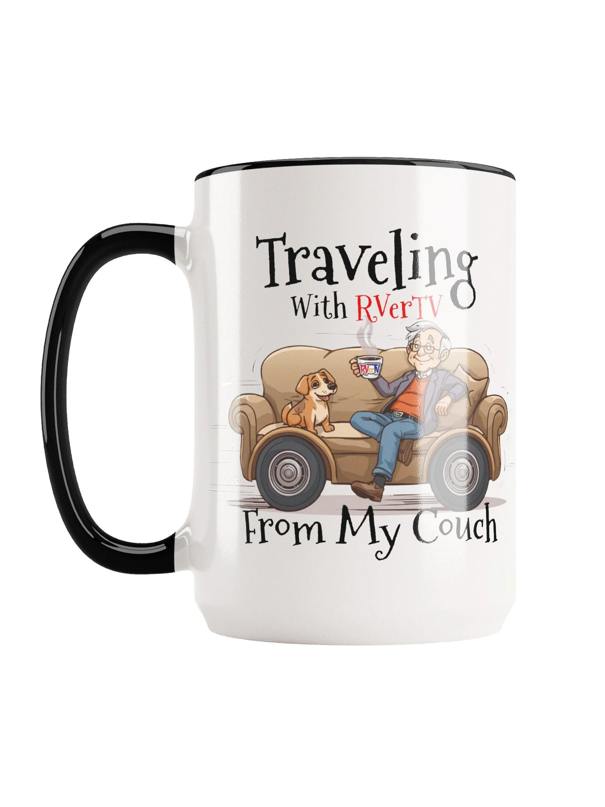 Traveling With RVerTV From My Couch - Coffee Mug