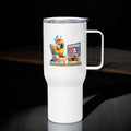 Armchair Traveler Bird - Travel Mug with Handle