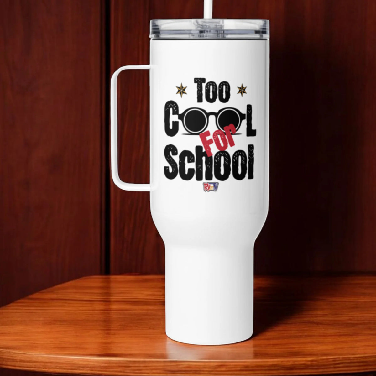 Too Cool For School - Travel Mug with Handle