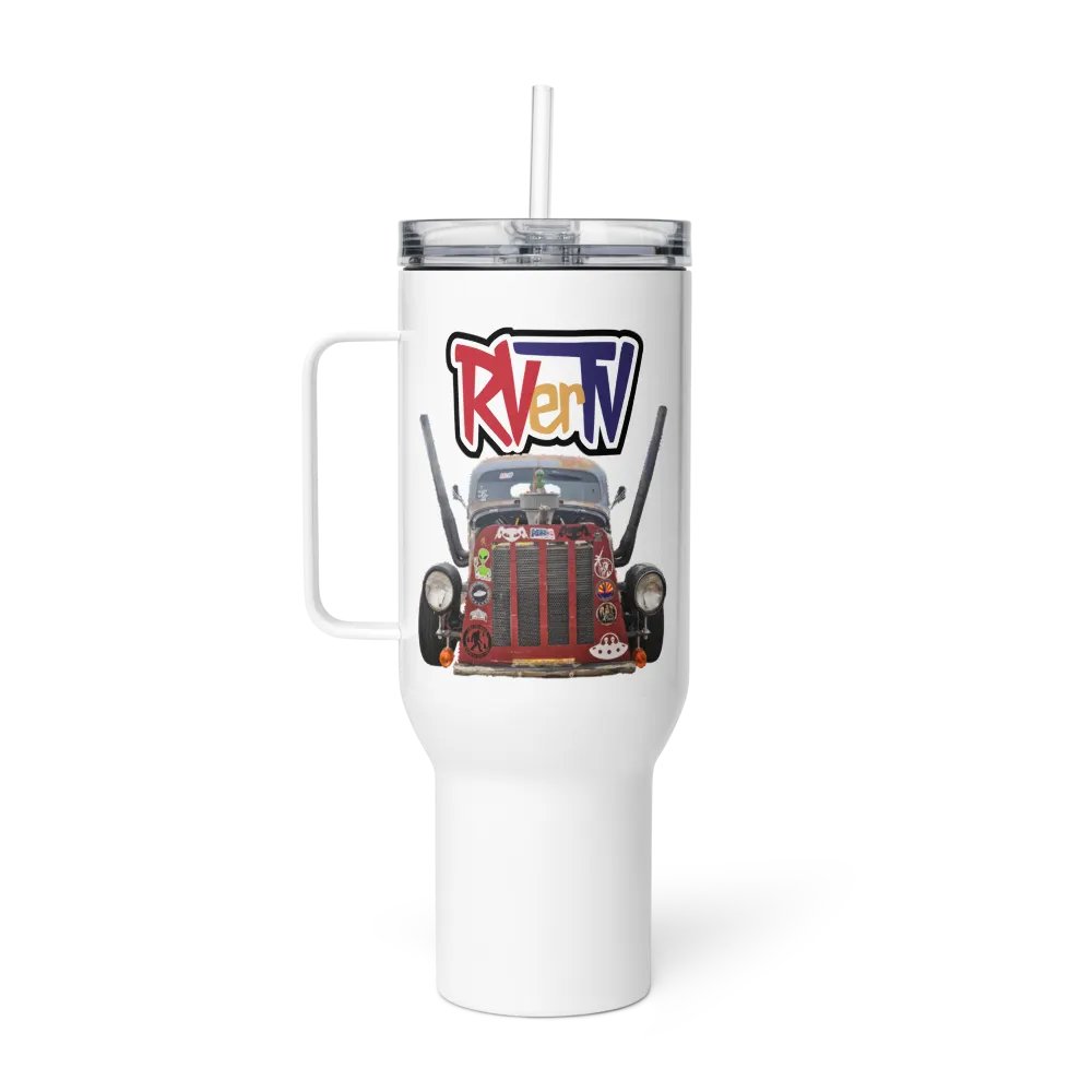 RVerTV with Hot Rod - Travel Mug with Handle