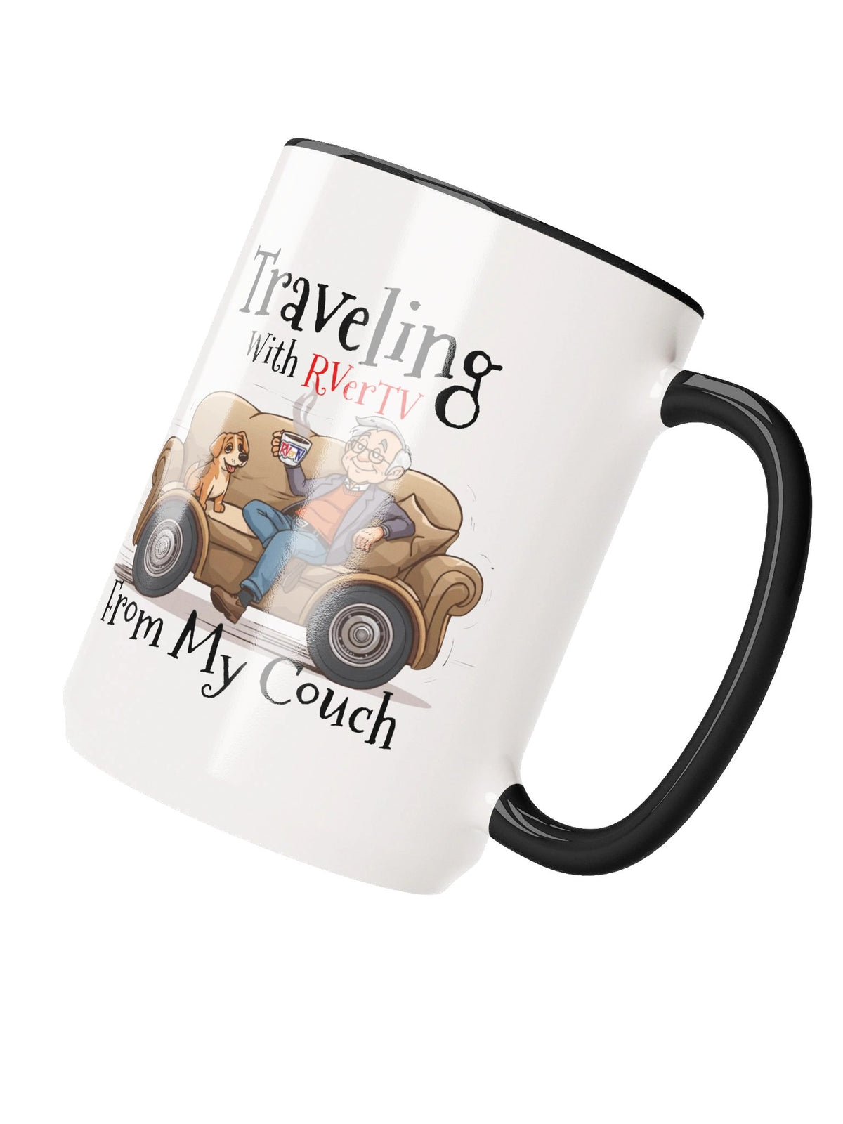 Traveling With RVerTV From My Couch - Coffee Mug