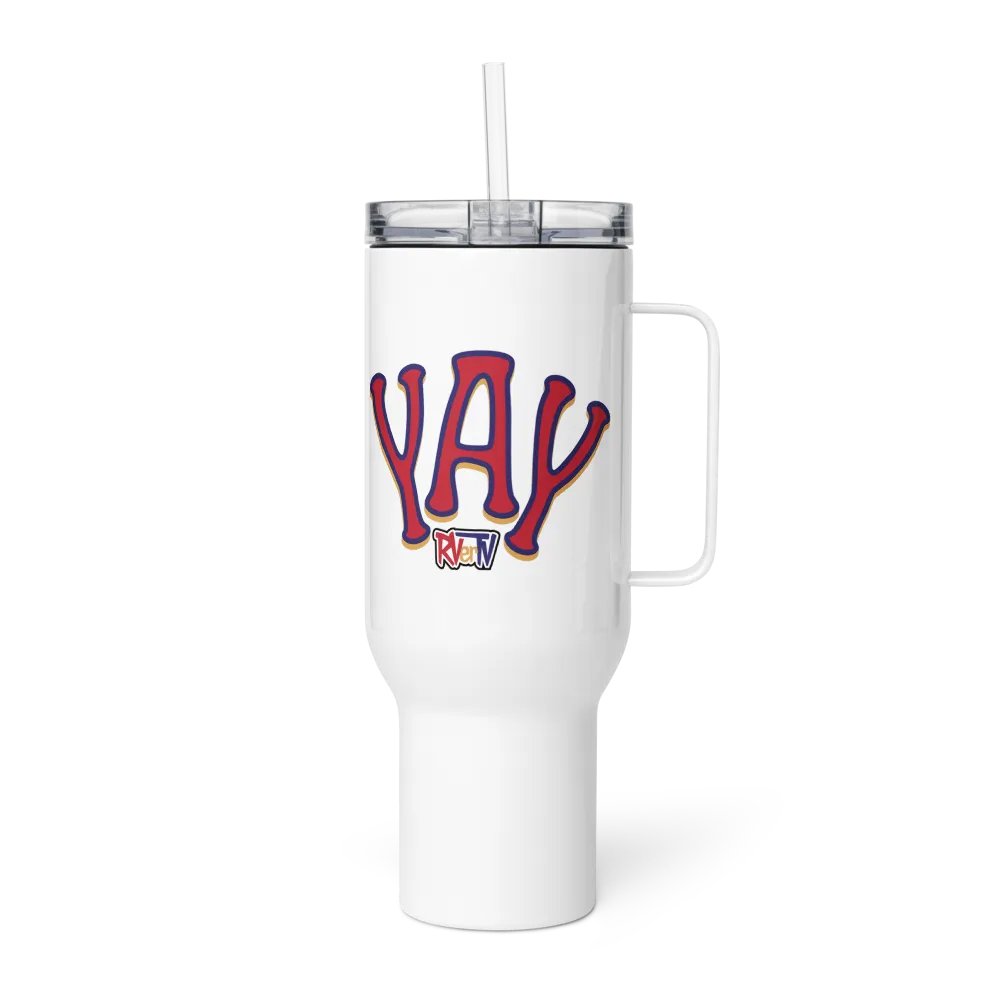 YAY RVerTV - Travel Mug with Handle