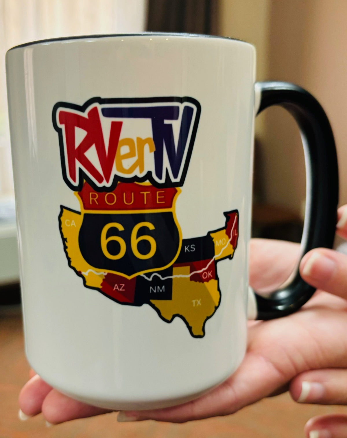 Route 66 Map - Coffee Mug