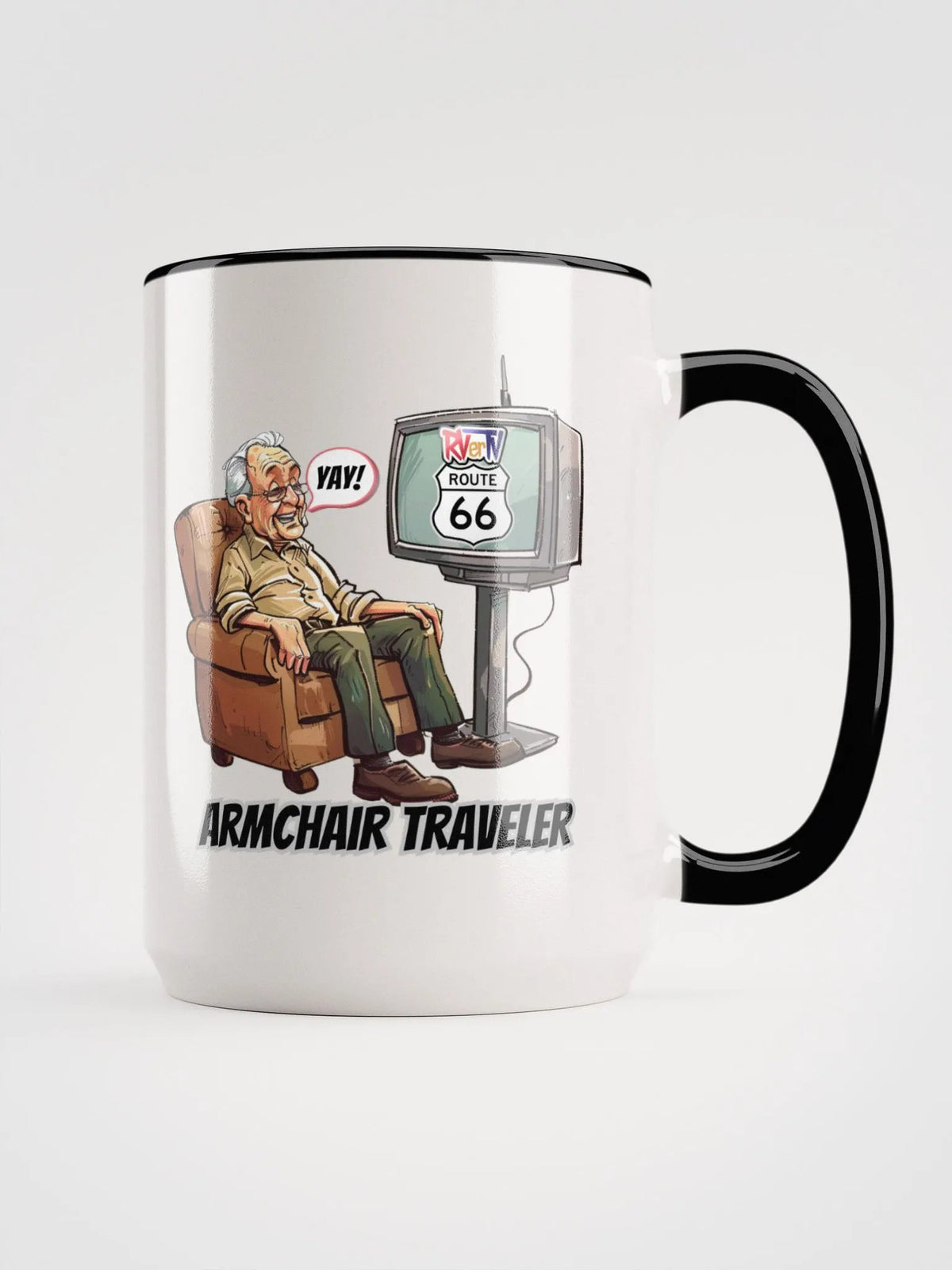 Armchair Traveler Grandpa - Coffee Mug