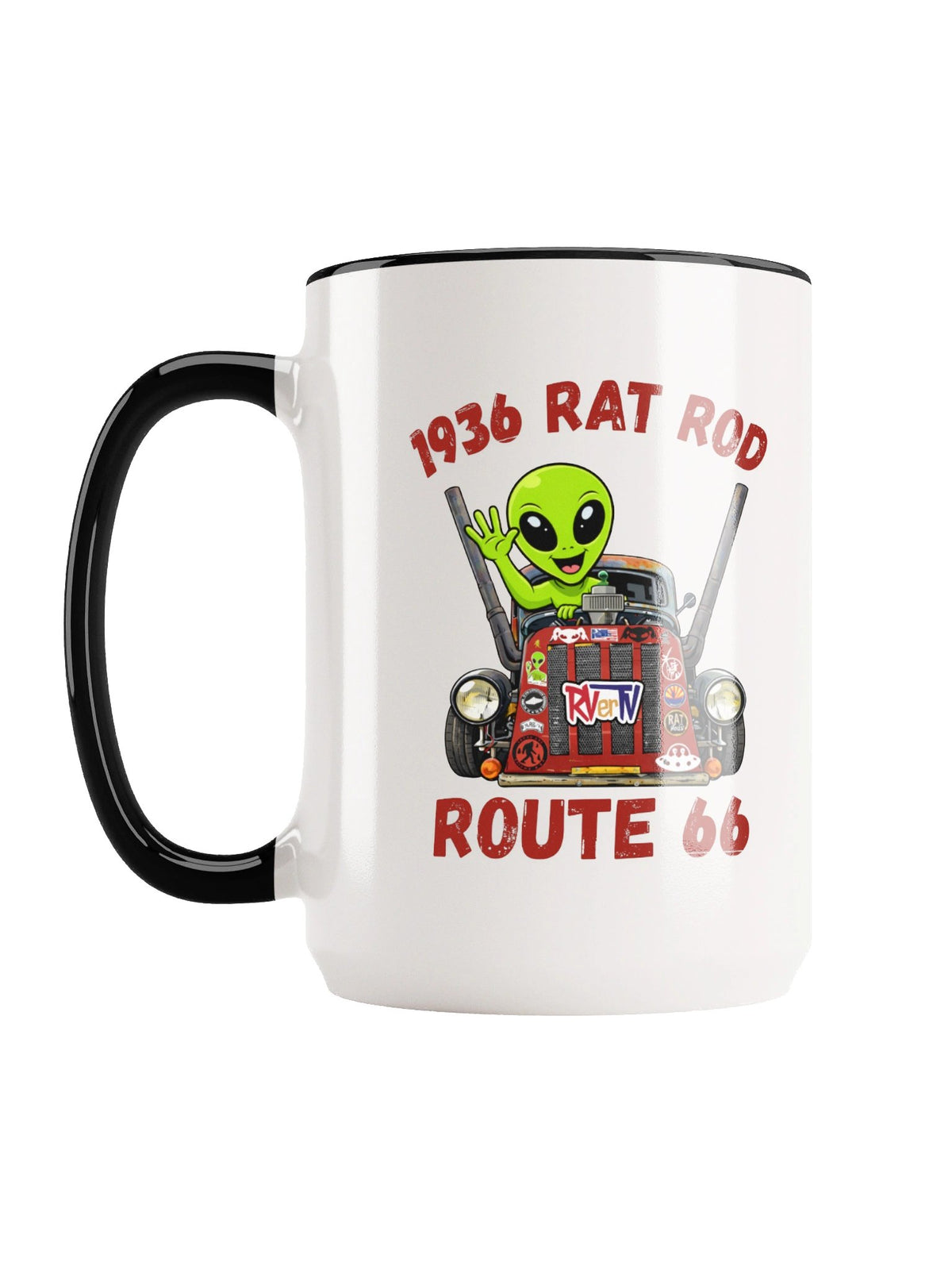 1936 Rat Rod Route 66 - Coffee Mug