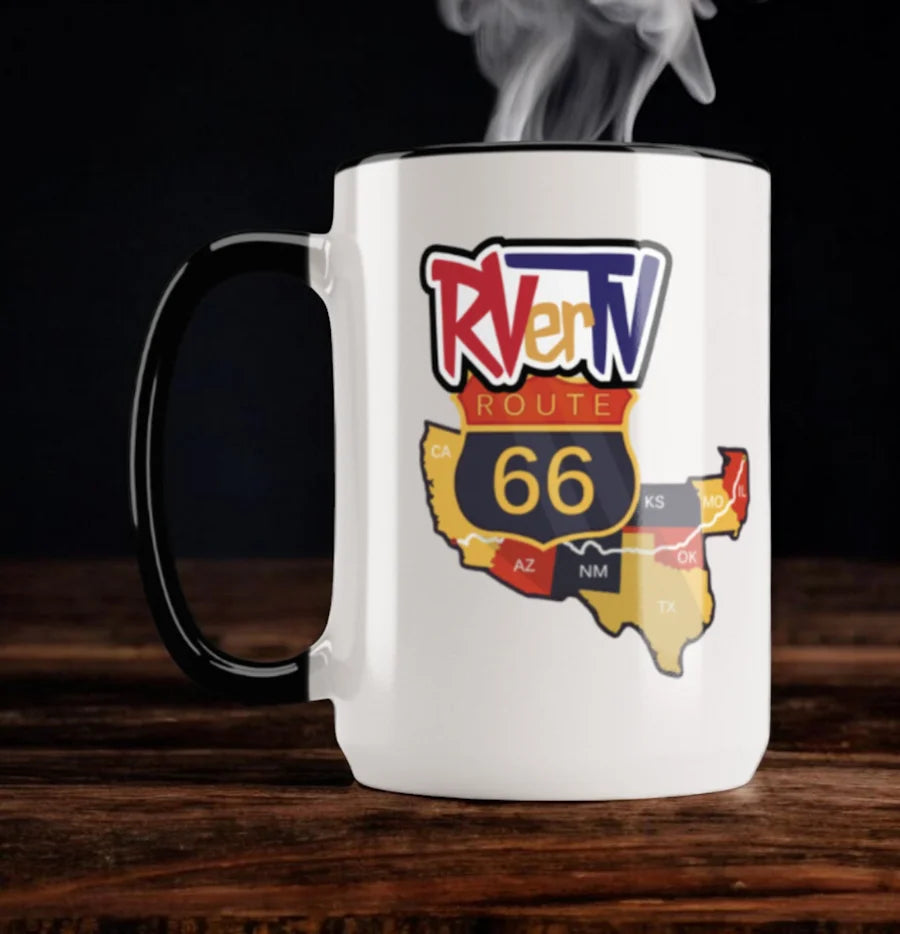 Route 66 Map - Coffee Mug