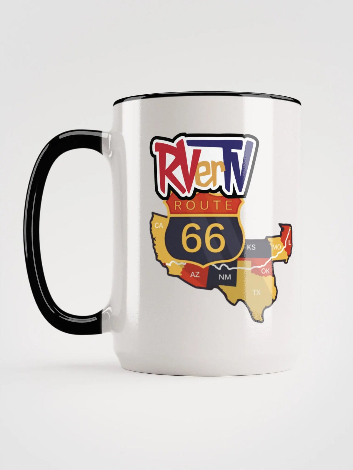 Route 66 Map - Coffee Mug