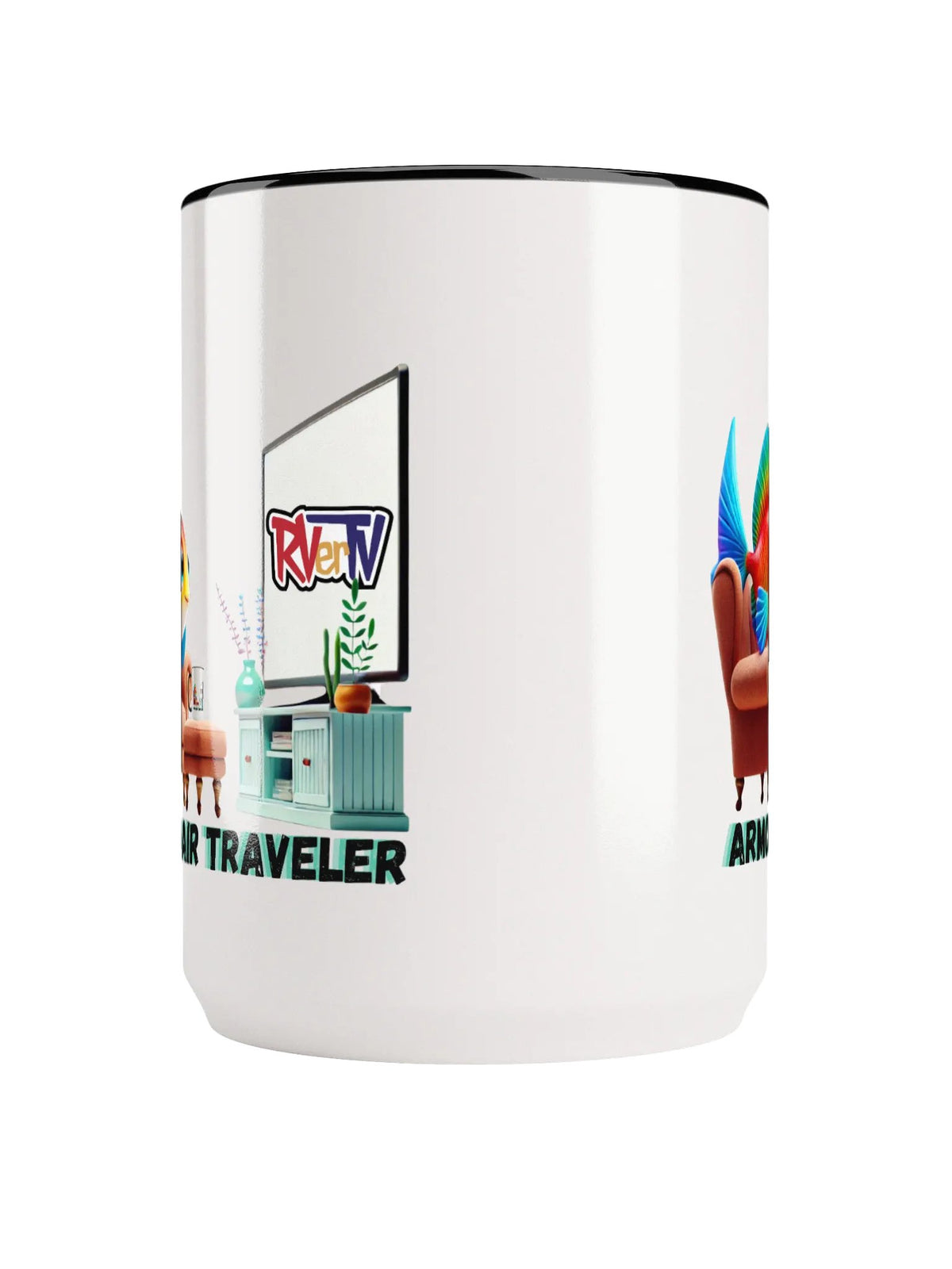 Armchair Traveler Fish - Coffee Mug