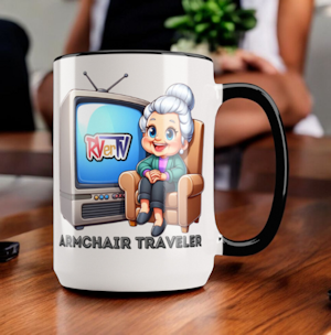 Armchair Traveler Grannie - Coffee Mug