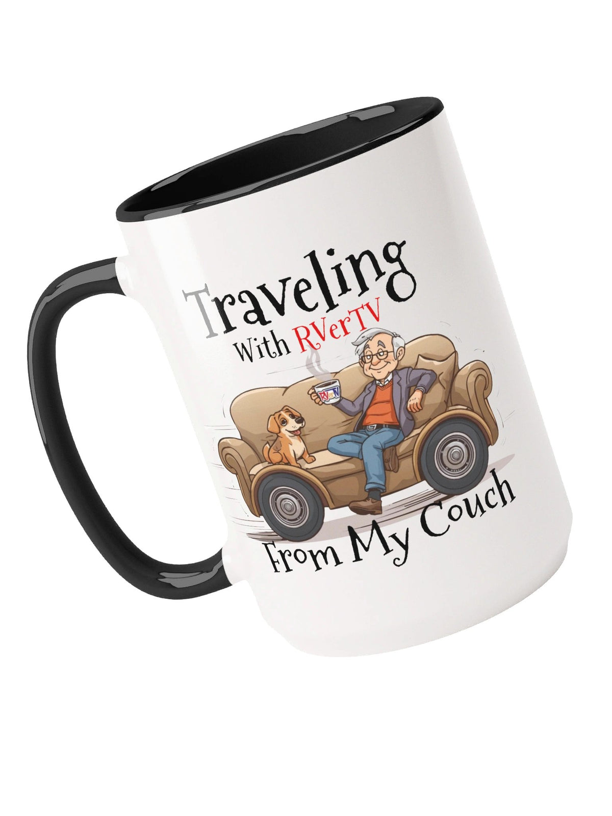 Traveling With RVerTV From My Couch - Coffee Mug