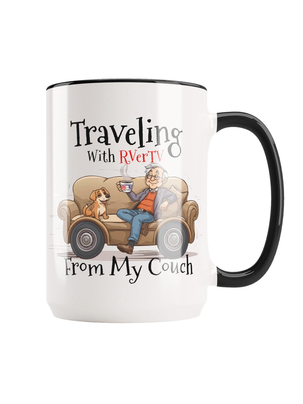 Traveling With RVerTV From My Couch - Coffee Mug