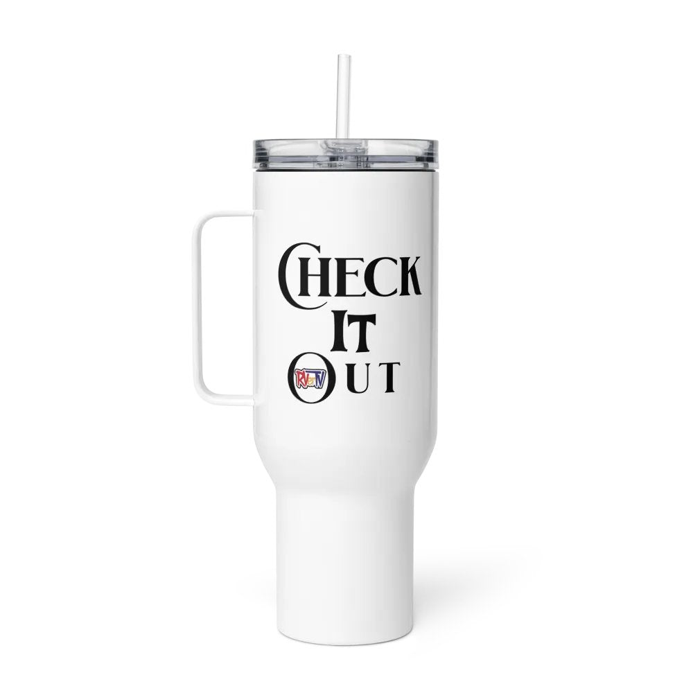 Check It Out - Travel Mug with Handle