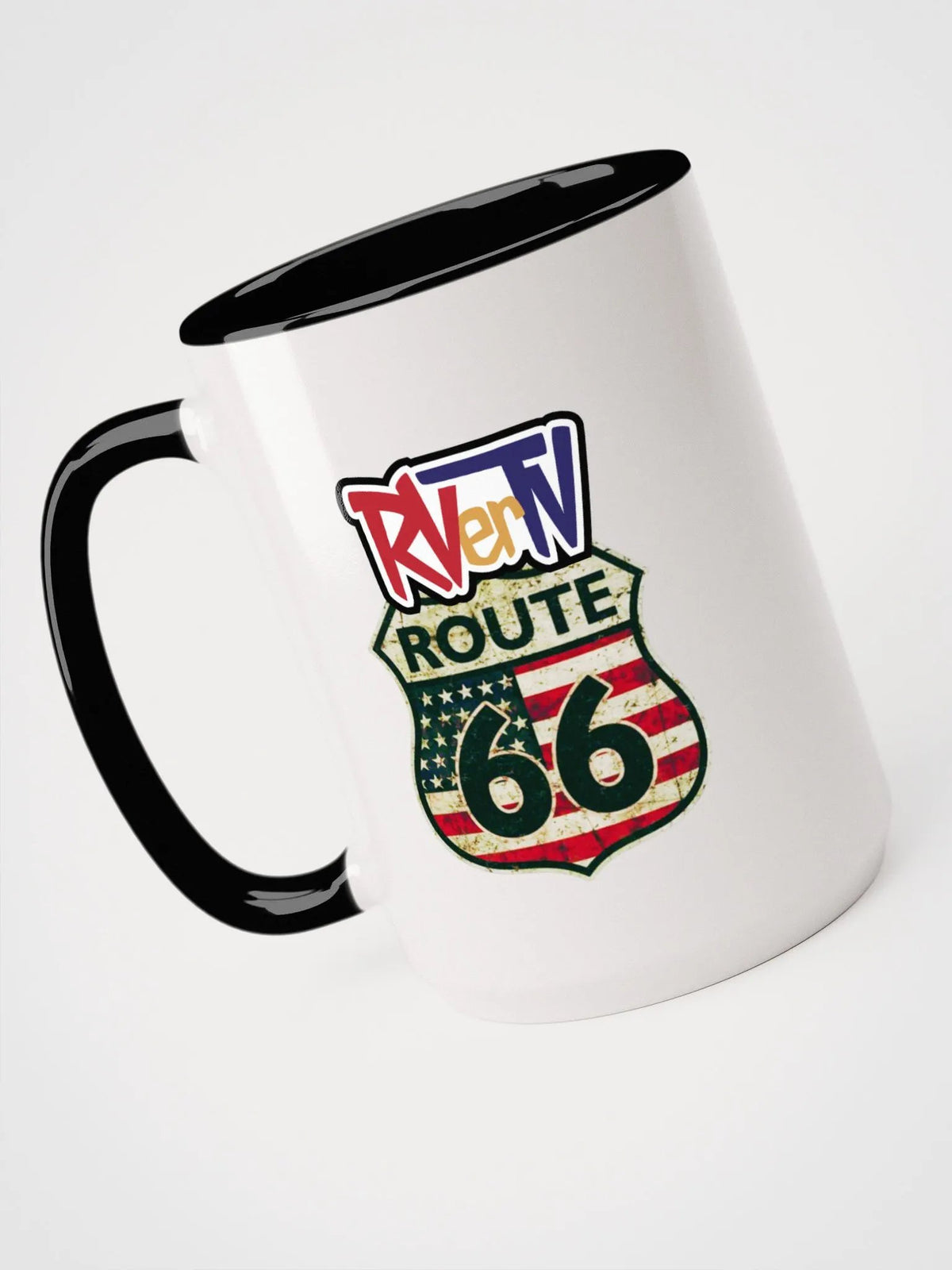Route 66 Flag Emblem - Coffee Mug