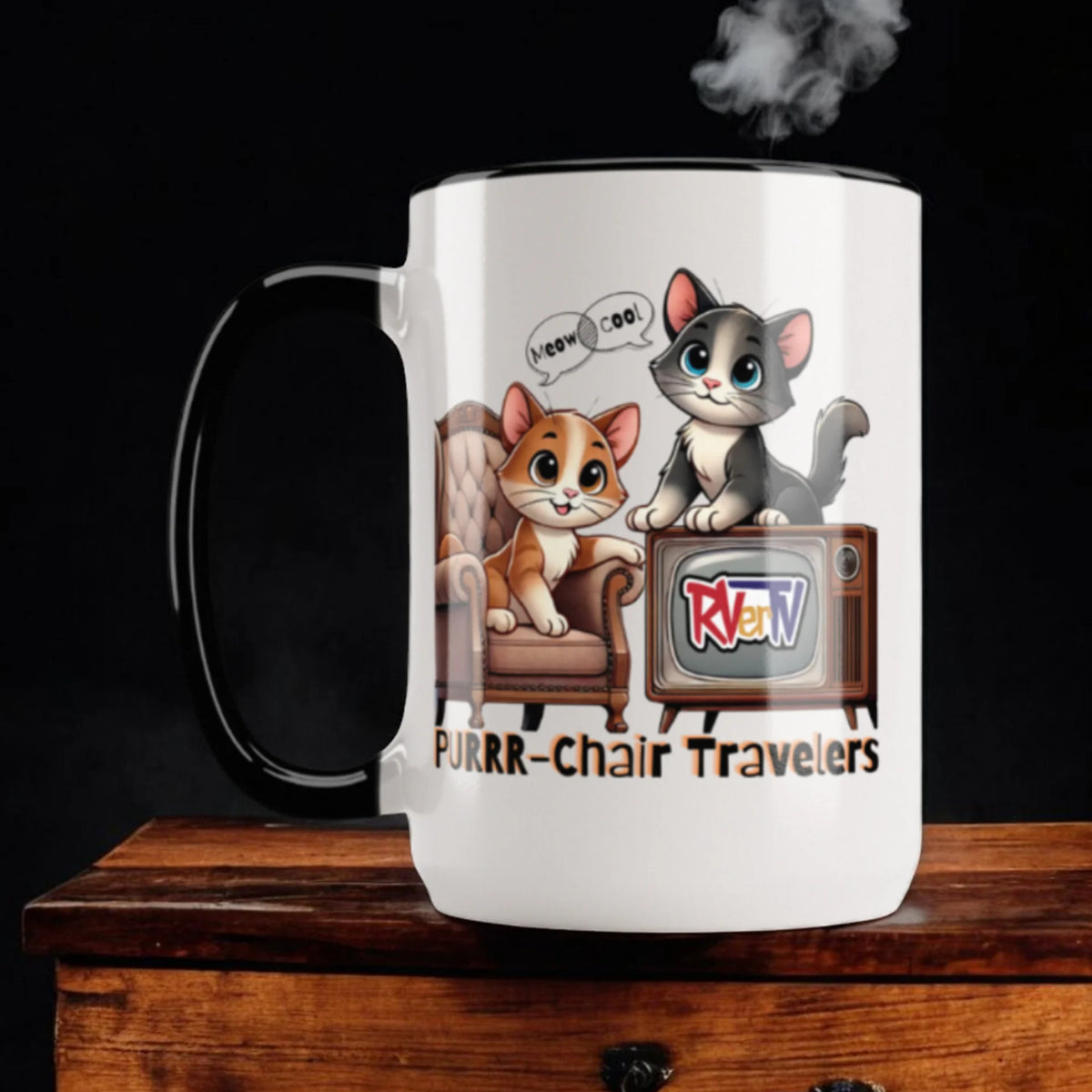 Purrr-Chair Travelers - Coffee Mug