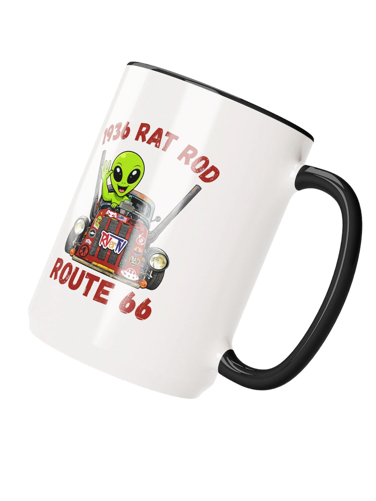 1936 Rat Rod Route 66 - Coffee Mug