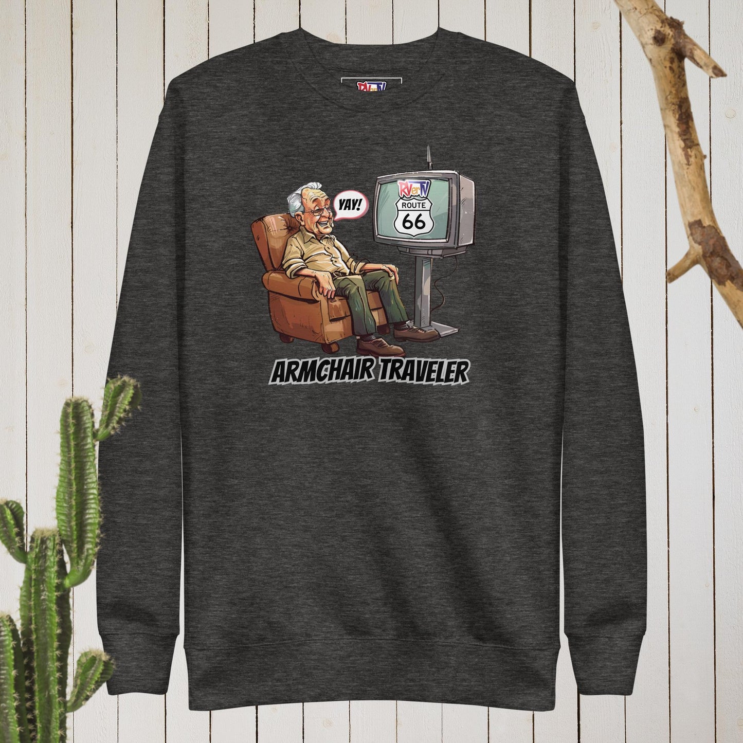 Armchair Traveler Grandpa - Sweatshirt