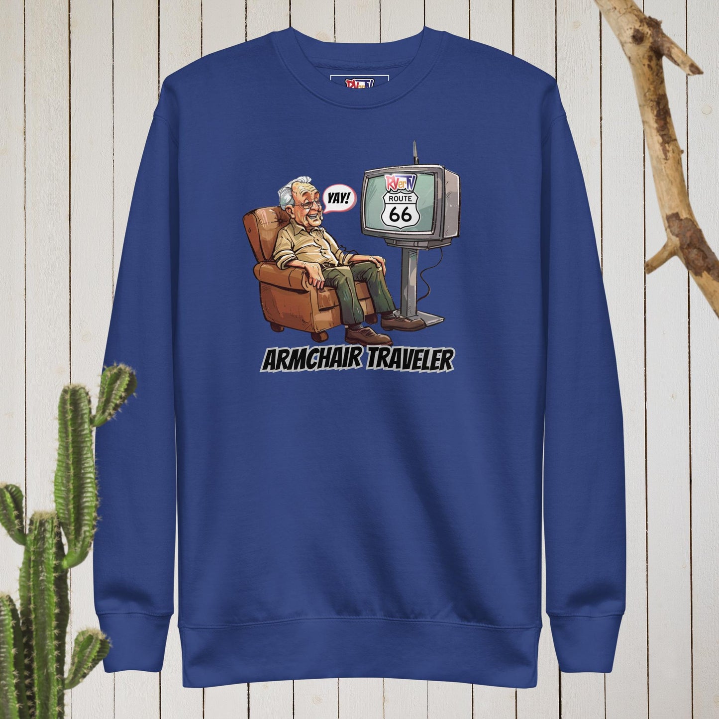 Armchair Traveler Grandpa - Sweatshirt