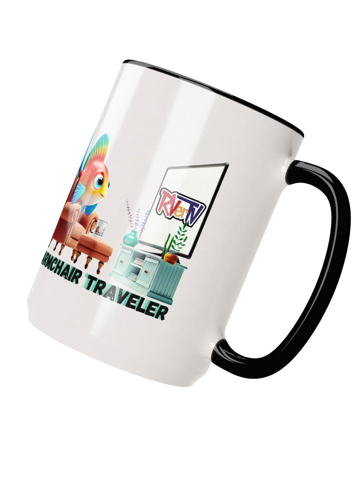 Armchair Traveler Fish - Coffee Mug