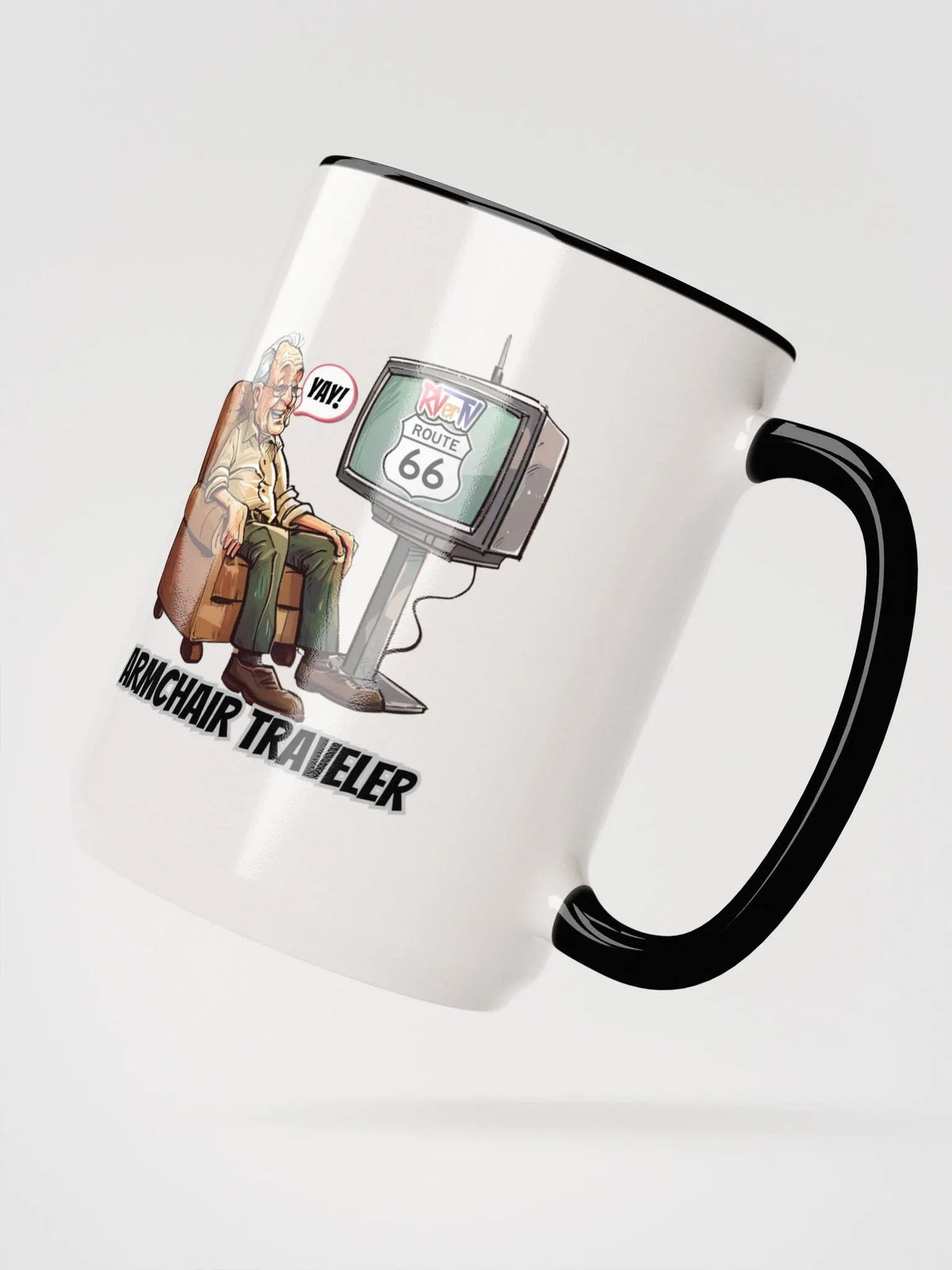 Armchair Traveler Grandpa - Coffee Mug