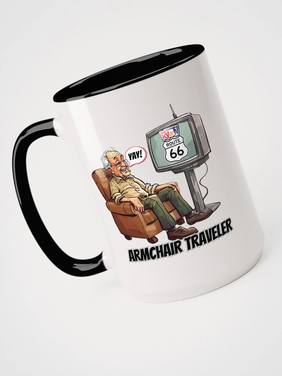 Armchair Traveler Grandpa - Coffee Mug